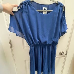 Blue chiffon dress